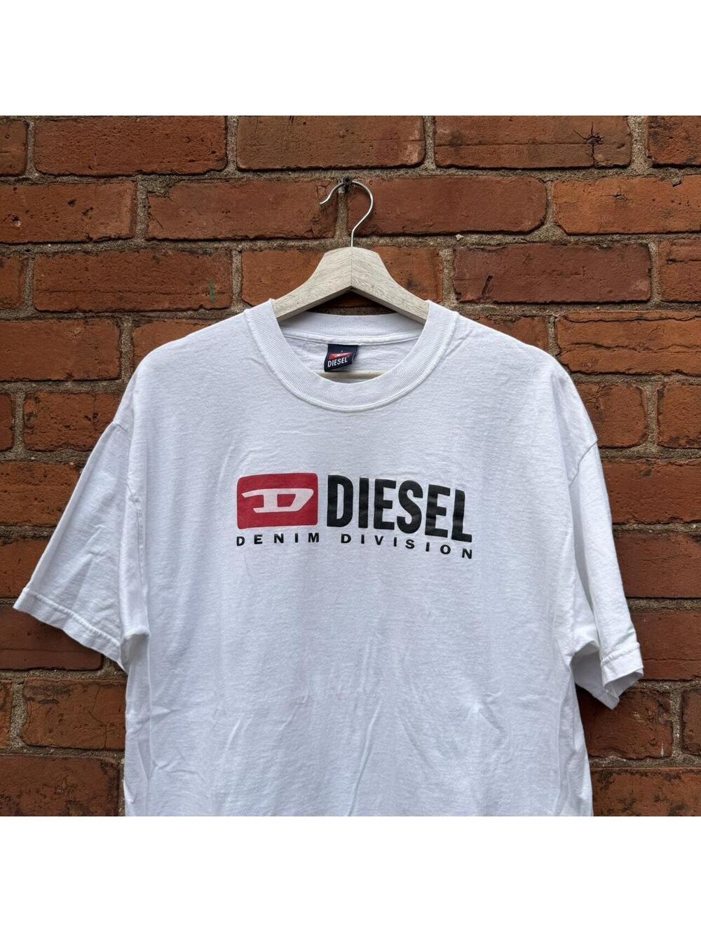 Vintage diesel denim division t shirt 00s L